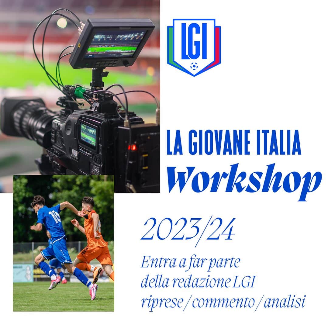 のインスタグラム：「📝 Entra a far parte della redazione de @lagiovaneitalia per raccontare i match delle giovani del Grifone  👉 Scegli il percorso redazione & riprese oppure il percorso redazione, riprese & telecronache  🌐 Unisciti al network entro il 30 di settembre per aggiudicarti una delle 10 borse di studio  🔗 Maggiori informazioni nelle stories」