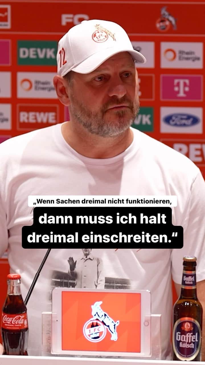 1.FCケルンのインスタグラム：「@steffenbmgt spricht offen über die aktuelle Situation. #effzeh #baumgart #pk」