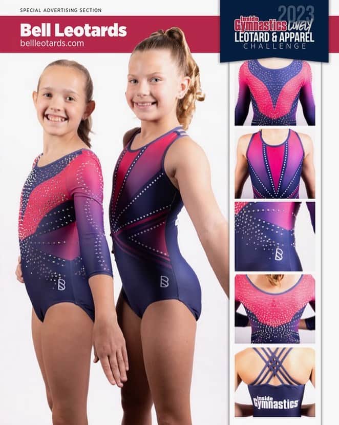 Inside Gymnasticsさんのインスタグラム写真 - (Inside GymnasticsInstagram)「🎉 Celebrating the 2023 Lovely Leo & Apparel Challenge!   2023 marks our 11th annual installment of the fan favorite challenge! To commemorate the 2023 celebration of our sport, we went bold showcasing the vibrant pantone color of 2023, Viva Magenta. Accompanying this standout color is Navy, Metallic Silver and White. Our amazing leotard and uniform manufacturers were challenged with creating unique, fresh, one-of-a-kind designs (that incorporated the Inside Gymnastics logo, of course!) and once again, they delivered in an EPIC way. 🤩   THANK YOU to our amazing advertising partners who make this feature possible every year!  Over the next several days, we are honored and excited to showcase each participating company in alphabetical order. Kicking us off today are our friends at BELL LEOTARDS!  Head to BellLeotards.com for more looks and styles! 🤸🏾‍♀️ @bellleotards  📸 by @deanburnsphotography & @acmazonkey」9月15日 2時20分 - insidegym