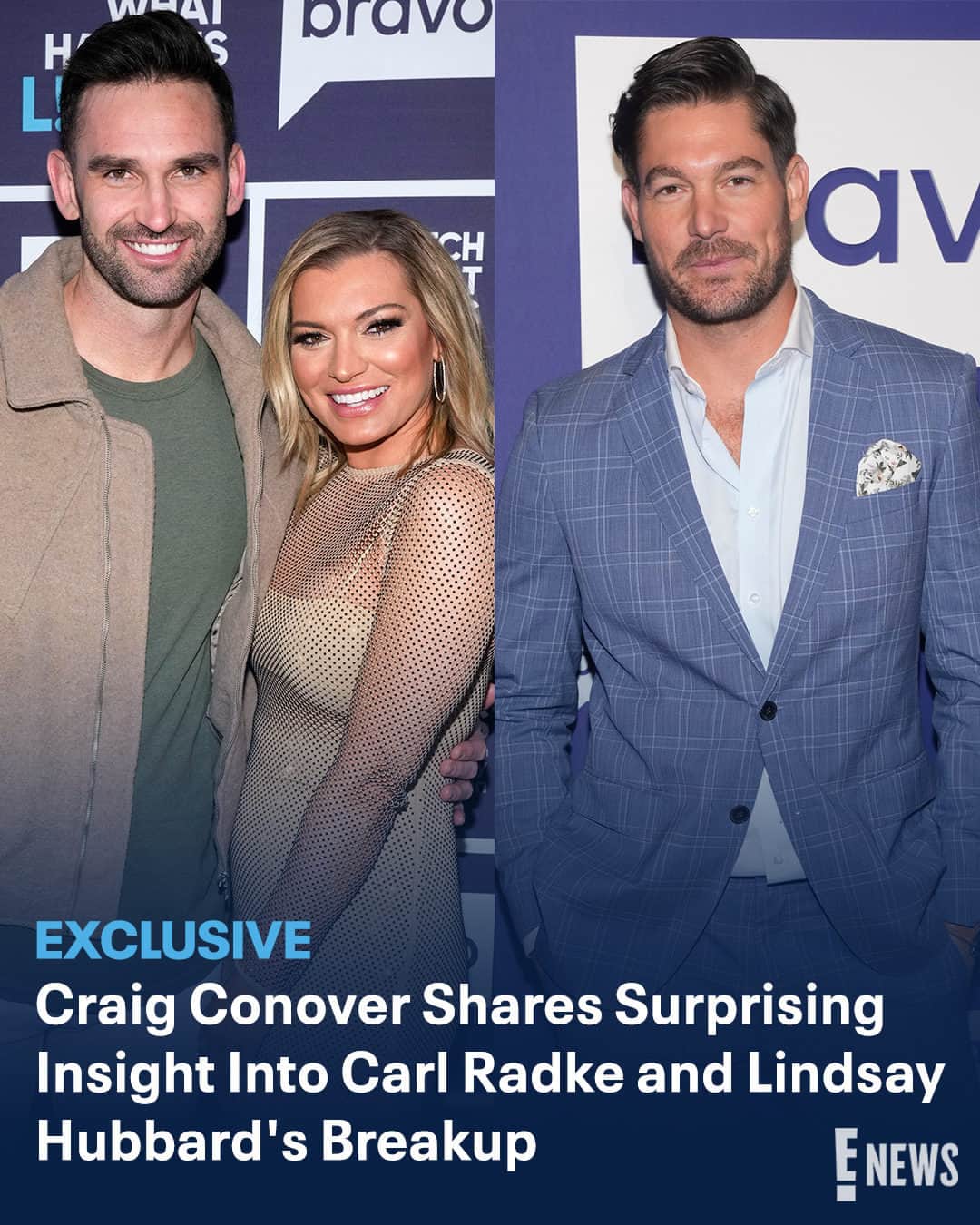E! Onlineさんのインスタグラム写真 - (E! OnlineInstagram)「It seems #SummerHouse's Craig Conover wasn't as shocked as the rest of us when Carl Radke and Lindsay Hubbard broke up months before their wedding. 👀 Link in bio for his POV. (📷: Getty)」9月15日 3時01分 - enews