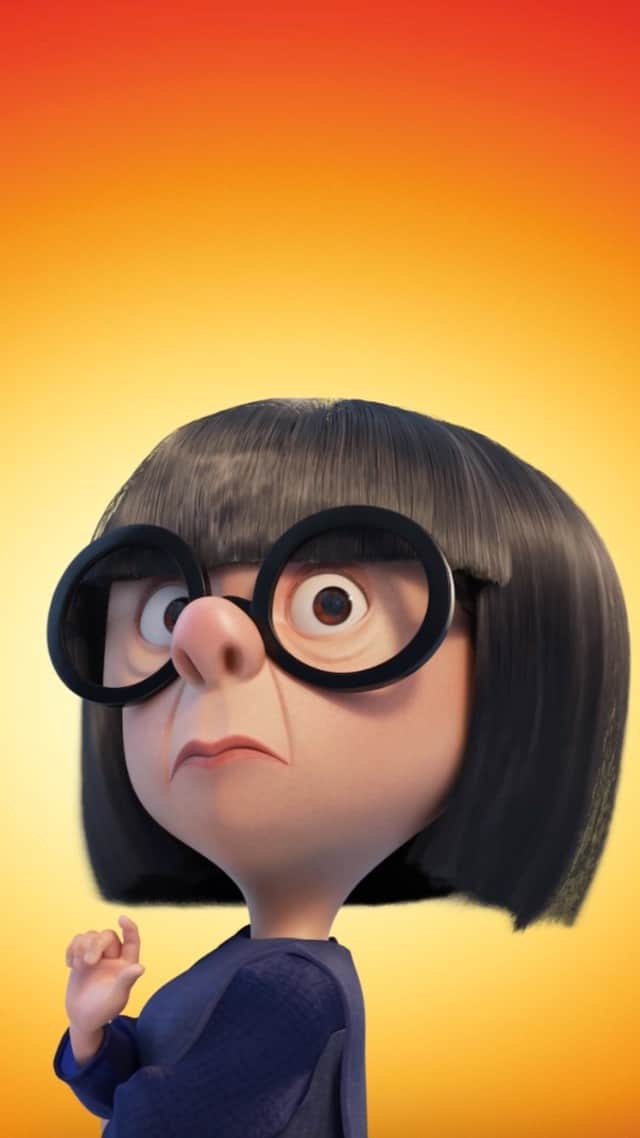 Disneyのインスタグラム：「The two sides of Edna Mode. 🎭 Today marks your last chance to see her in Disney and @Pixar's The Incredibles, in select US theaters for #Disney100.  Get tickets now at the link in bio.」