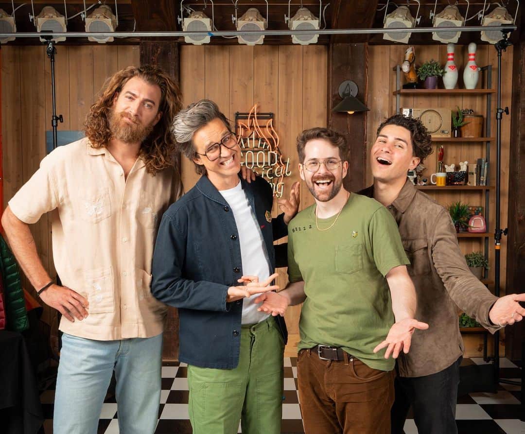 アンソニー・ペディラのインスタグラム：「Our Dads had us over for some fun and games! (We went on the new GMM episode, go watch)」
