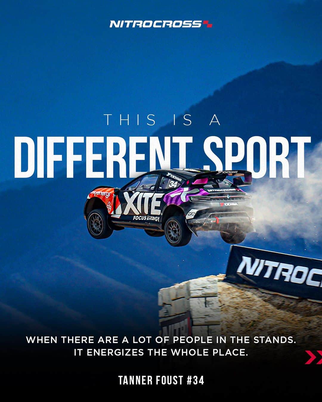 タナー・フォウストのインスタグラム：「@tannerfoust agrees - the crowd @nitrocross is next level 🏁」