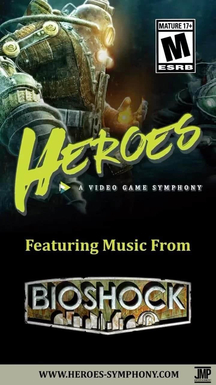 2Kのインスタグラム：「We teamed up with @2K to bring you the music and visuals of @Bioshock as part of the show. Our journey takes us to Cincinnati (9/16 & 9/17) and Atlanta (9/21 & 9/22).   The @cincysymphony and @atlantasymphony take center stage as these local Heroes provide the soundtrack of our favorite video game Heroes on their epic quests. The Heroes’ Journey is narrated by Nigel Carrington of Dear Esther fame.   To experience this journey with us, visit www.heroes-symphony.com for more info for our growing list of tour dates around the world!   Cincinnati, Ohio Cincinnati Music Hall September 16 & 17  Atlanta, Georgia Atlanta Symphony Hall September 21 & 22  Portland, Oregon Arlene Schnitzer Concert Hall January 19, 2024  Monterrey, Mexico Arena Monterrey January 31, 2024  Mexico City, Mexico Arena CDMX February 1, 2024  #bioshock #videogames #videogame #videogamemusic #heroes #heroessymphony #2kgames #2k #symphony #zeldasymphony #zeldasymphonyofthegoddesses #cincinnati #atlanta #portland #mexicocity #monterrey」