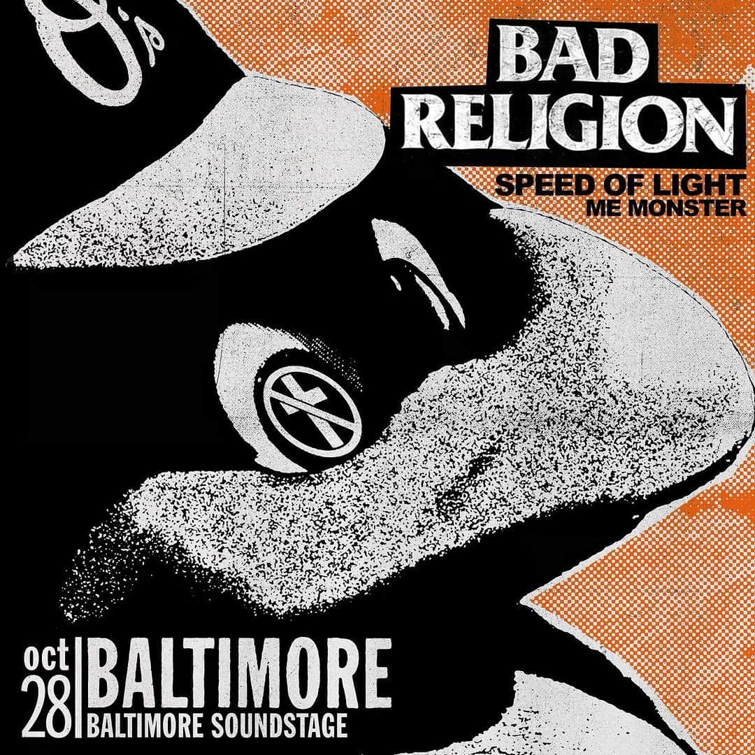 Bad Religionさんのインスタグラム写真 - (Bad ReligionInstagram)「Ya-hey! If you have tickets to our SOLD OUT Baltimore show, get there early to catch our pals @memonstersucks 👹」9月15日 7時42分 - badreligionband