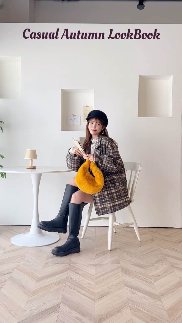 磯田 ひかる(Hikaru Isoda) のインスタグラム：「カジュアル気分な秋の1週間コーデ🍁🍂  —————————— picaru：162cm / 骨格ウェーブ 1st ブライトスプリング 2nd ブライトサマー  大人可愛いスタイルアップコーデ ヘアメイクを合わせた トータルスタイリングを提案🤍  不定期にストーリーで ファッションお悩み相談募集中🥰 ——————————  他の投稿を見る→【@picaruuu】  #今日のコーデ #おしゃれさんと繋がりたい #お洒落さんと繋がりたい #ワンピース #ワンピースコーデ #夏服 #夏コーデ #骨格ウェーブ #zozotown #zozo #ゾゾタウン #骨格ウェーブコーデ #イエベ春 #イエベ春コーデ #大人可愛いコーデ #大人カジュアル #uniqlo #ユニクロ」