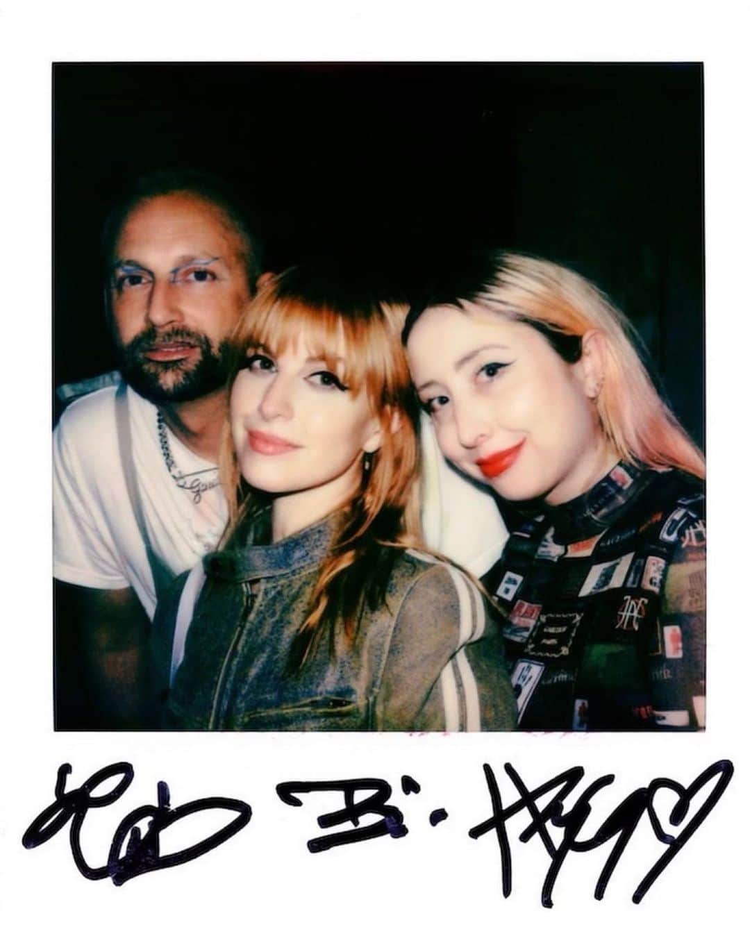 ヘイリー・ウィリアムスのインスタグラム：「3 stooges of nyfw  the real stars of my first fashion week were @lindseyhartman and @colormebrian. so proud of the recognition they are getting for their work. i’m lucky to be part of it.」