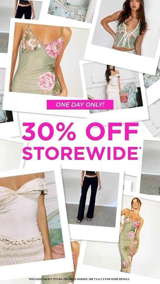 tiger Mistのインスタグラム：「PSA; 30% OFF STOREWIDE* STARTS NOW! 🚨 24 HOURS ONLY! 🏃‍♀️」