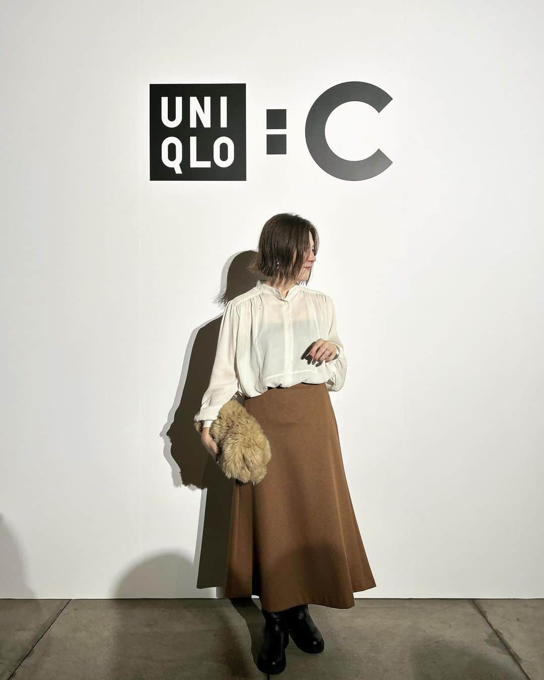 0510_nanaさんのインスタグラム写真 - (0510_nanaInstagram)「❥ ❥ ❥UNIQLO：C  本日9月15日発売 #UNIQLOC   オンオフ使えるデザインが多いから、ほんと一度店舗に行ってみてほしい。  私が着用しているのは  #ボリュームスリーブブラウス OFF WHITE  Lサイズ  #コンフィールタッチロングブーツ   スカートはCではないけどUNIQLO #ブラッシュドジャージーフレアスカート  BROWN  今日はよりによって10時から身動きとれないから、用事終わり次第店舗に行ってくる！  #uniqlo #ユニクロ #ユニクロコーデ #locari #骨格ストレート #骨格ストレートコーデ#プチプラコーデ #パーソナルカラーオータム  #イエベ秋 #イエベ秋コーデ #40代コーデ #アラフォーコーデ #50代コーデ #アラフィフコーデ」9月15日 9時34分 - 0510_nana