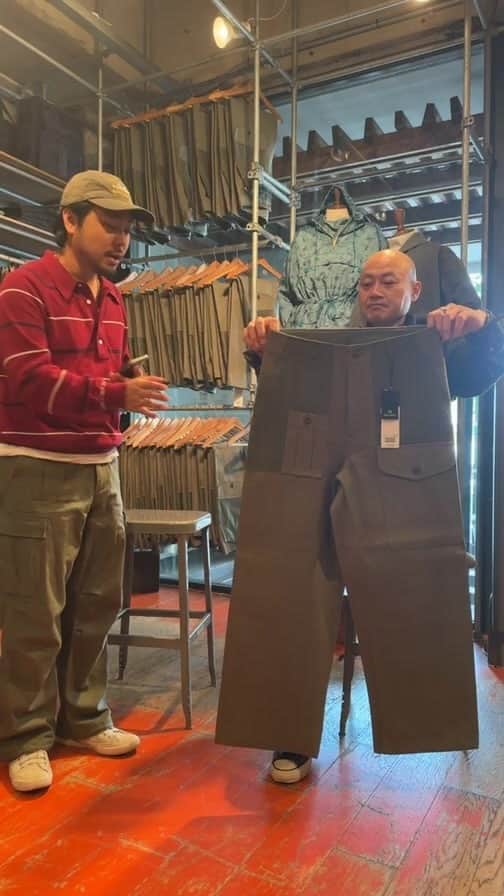 のインスタグラム：「NIGEL CABOURN × BEAMS PLUS / 別注 Army Fatigue Pants instgram live at BEAMS PLUS HARAJUKU.」