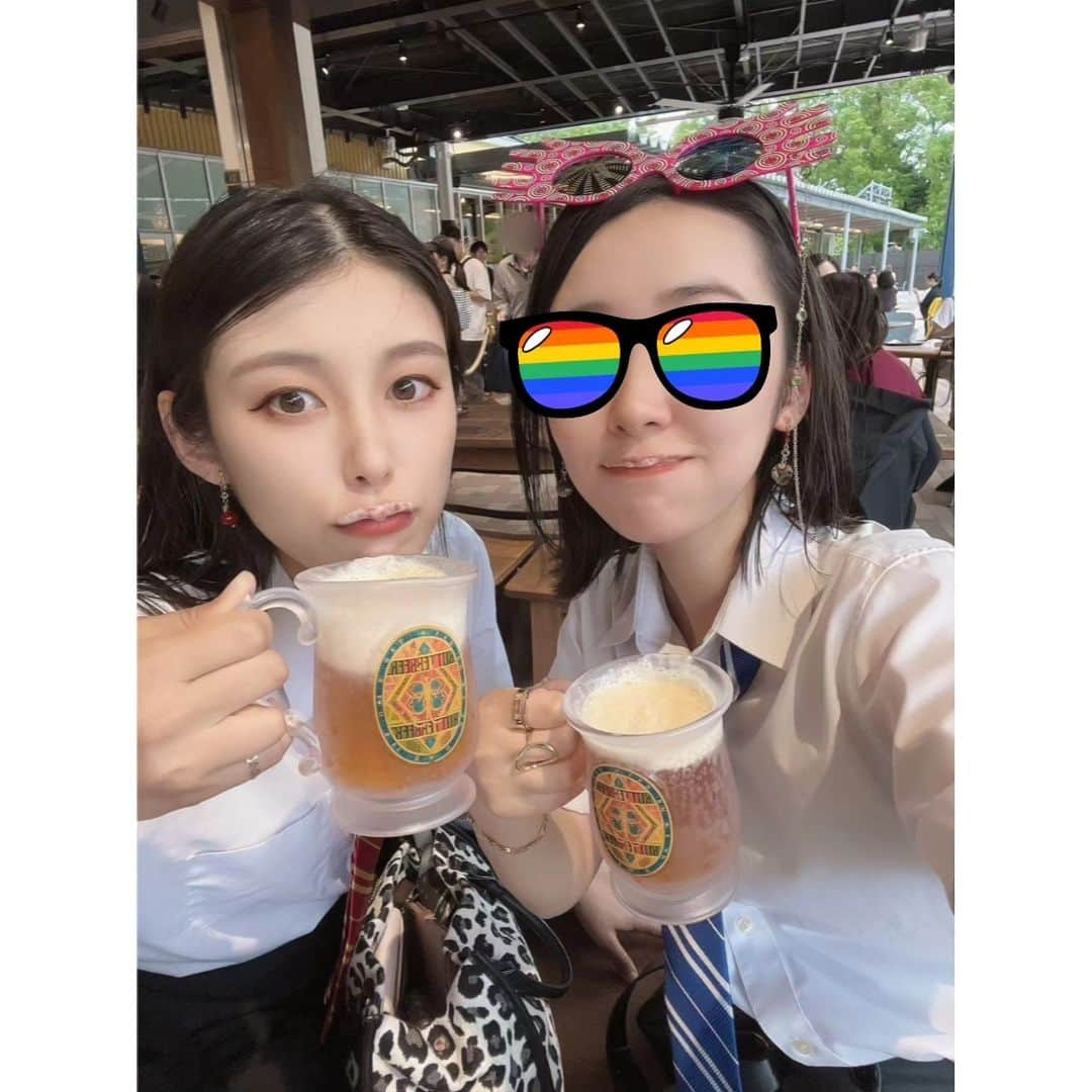 杉原枝利香さんのインスタグラム写真 - (杉原枝利香Instagram)「#🧙  初バタービールはすごく好みの味でした😋♡ やっとバタービールでおひげできたー！  #ハリポタツアー #HarryPotter #ハリーポッター #ハリーポッタースタジオツアー #バタービール #fashion #fashiongram ------------------------ #photoshoot #photo #outfit #ootdfashion #ootd #followme #シードルアンバサダー #横須賀アピールグラマー #りンご #杉原枝利香 #actress #model #ambassador #🍎」9月15日 11時59分 - erikasugihara