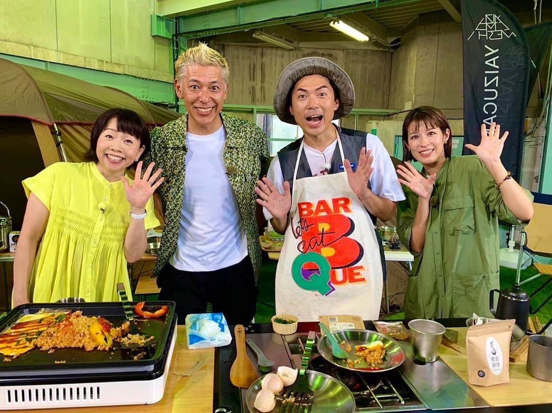 たけだバーベキューのインスタグラム：「テレビ静岡で9月16日（土）10時30分〜放送 「ロンブー亮＆久保ひとみ ”焼津”キャンプ飯いただきます！」に出ます！ 友達のやまちほと一緒に焼津食材でキャンプ飯をふんだんに作ってますのでぜひ見てください〜！その模様は生配信されてましたので、そちらのアーカイブも合わせてどうぞ！ . #焼津キャンプ飯いただきます #ロンブー亮 さん #久保ひとみ さん #やまちほ #焼津キャンプ飯 #swen #たけだバーベキュー #焼津PORTES #キャンプ飯 #キャンプ」