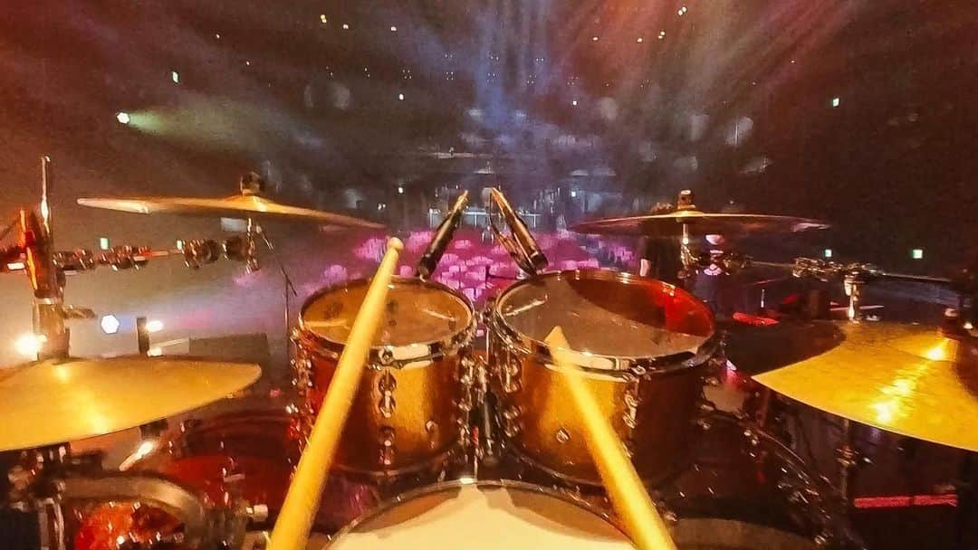 角田美喜のインスタグラム：「先日のひとコマ😊🥁 #insta360」