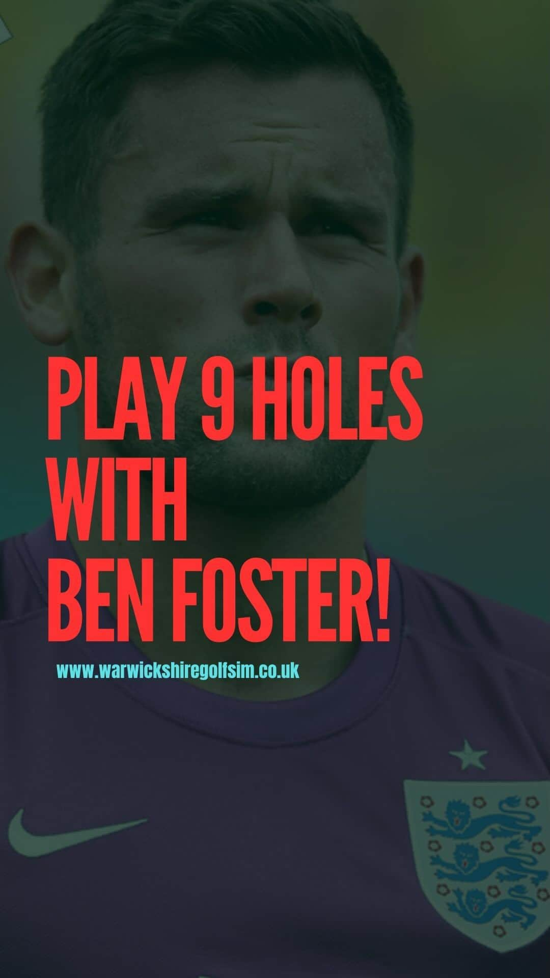 ベン・フォスターのインスタグラム：「🏆🏆🏆WIN 9 HOLES OF GOLF WITH EX ENGLAND GOALIE - Ben Foster ⚽️⚽️⚽️   To be in with a chance of winning and play with Ben right here in The Warwickshire Golf Sim, in the Trackman Suite, all you have to do is:  ✅FOLLOW The Warwickshire Golf Sim @warwickshiregolfsim  ✅LIKE This Post ✅TAG 2 Friends In The Comments Below  Good Luck! #warwickshiregolfsim #golfclub #englandgoalkeeper #footballplayer #golfer #golfswing」