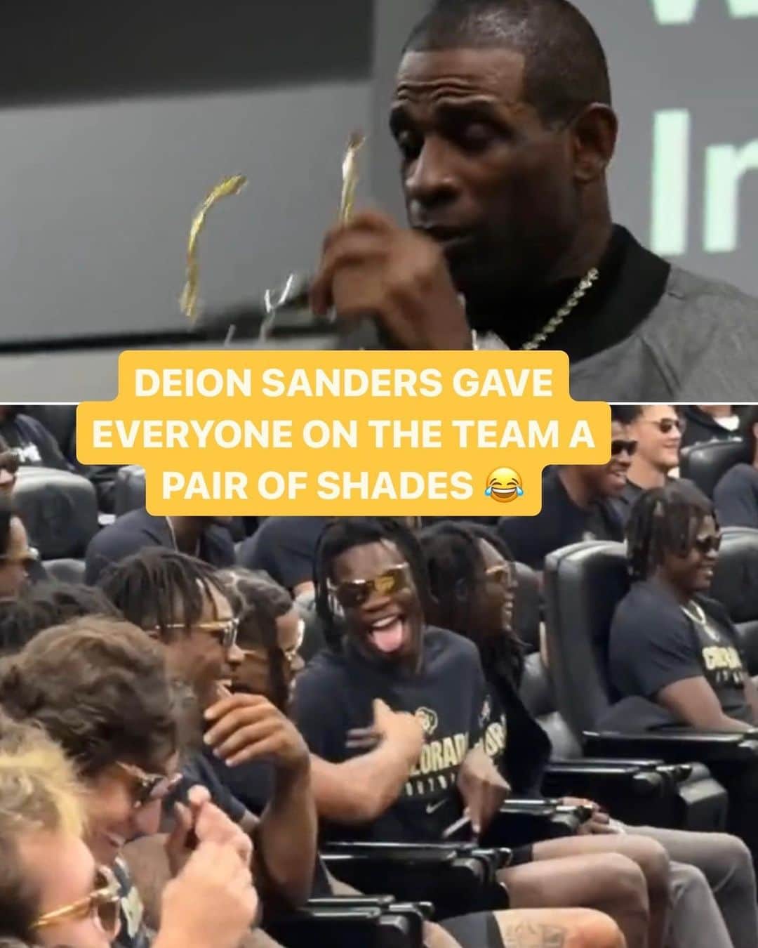 espnのインスタグラム：「Coach Prime is ready for this week’s matchup against Colorado State 👀🌶️  (via @deionsanders, @deionsandersjr)」