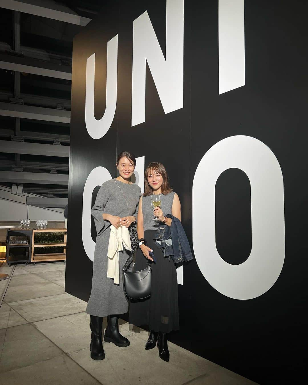 maricoさんのインスタグラム写真 - (maricoInstagram)「今日9/15発売の @uniqlo_with  UNIQLO:Cのローンチパーティーへ🥂  イギリスの有名デザイナークレア・ワイト・ケラーさんによる洗練されたデザイン。 （クロエのデザインされてた方✨会場にいらっしゃったよ❤️） 素敵なお洋服いっぱい🥺  色々会いたかった方にお会いできたりお話できたり写真撮れたり嬉しかった💗 そして皆さん優しかった🥺🩵 優しい人好き♡  お腹空いてるのに、喉乾いててスパークリングワイン一気飲みしてほろ酔いでした😊  皆#uniqloc のお洋服着てるよ☺︎  #uniqlo #ユニクロ#キレイめコーデ  #153cm#153cmコーデ」9月15日 16時43分 - marico__0088