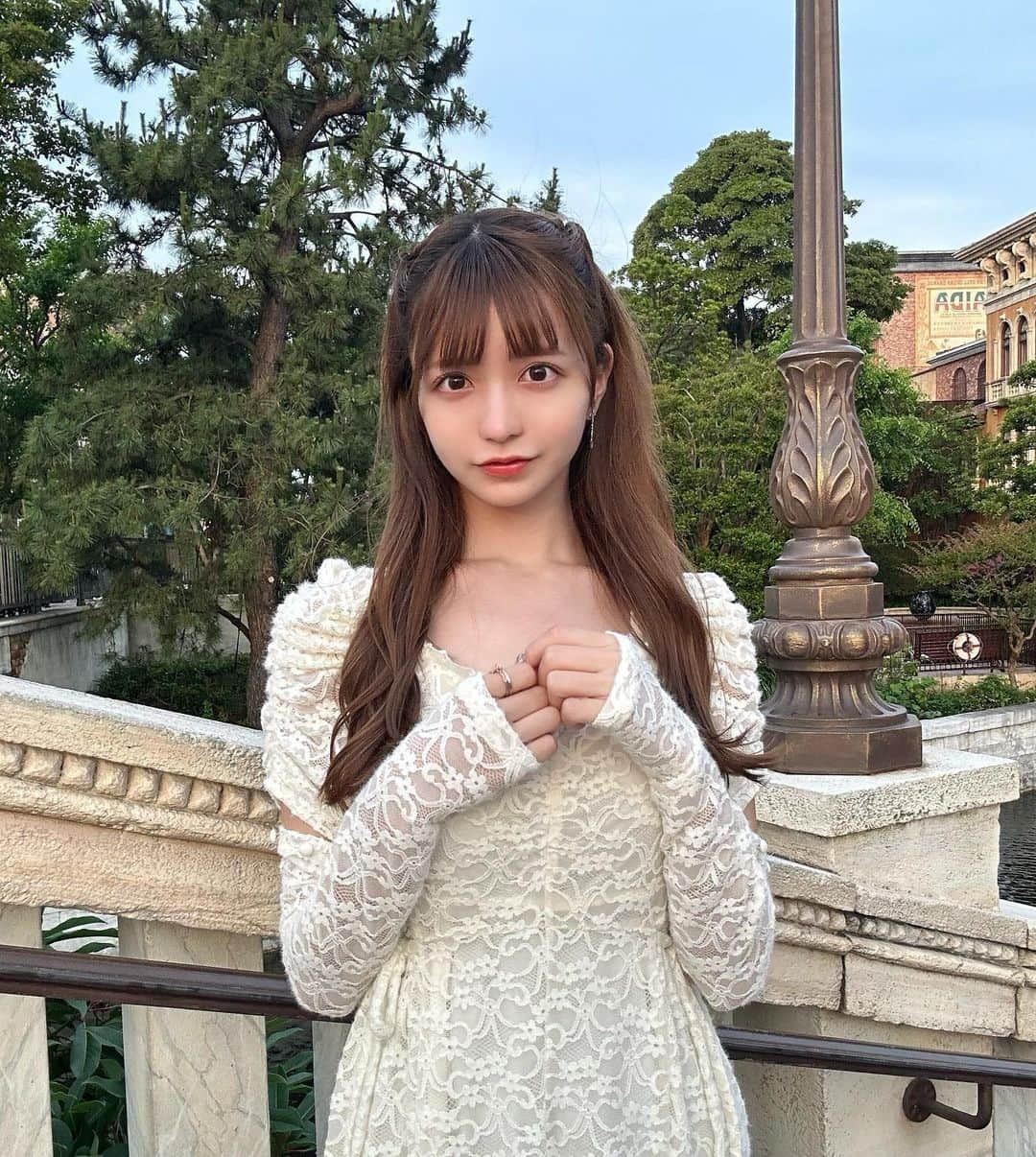 森ふう花さんのインスタグラム写真 - (森ふう花Instagram)「のせてなかったおしゃしん出てきた、、 まだ髪が茶髪だ( ¯•ω•¯ )めずらしく甘めだ🧸 . . . . . . . #mieyamieya  #ミーヤミーヤ #フレンチガーリー  #アイドル」9月15日 17時29分 - morifuuka0526