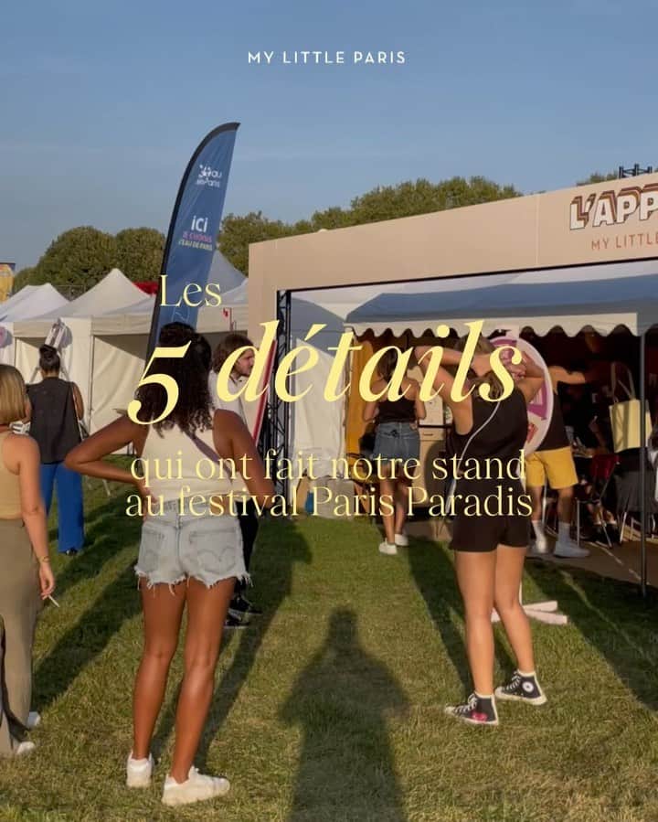 My Little Parisのインスタグラム：「Notre week-end au @parisparadisfestival n’aurait pas été le même sans vous, merci pour les sourires, les dessins, les photos et les souvenirs. Notre appartement n’aurait pas non plus été le même sans la participation de :  🛋 @leboncoin pour les meubles chinés (et toujours dispo à la vente dans le lien en bio).  🎨 @pilotpenfrance pour les feutres qui ont customisés 200 tote-bags et les crayons qui ont écrit 150 lettres.  🎮 @neo_legend_store pour la borne d’arcade sur laquelle vous avez défié les plus grands méchants.  🎁 @nouvellegarde et @boudoirdesmuses pour les généreux lots que vous avez pu remporter dans la roue de la fortune.」