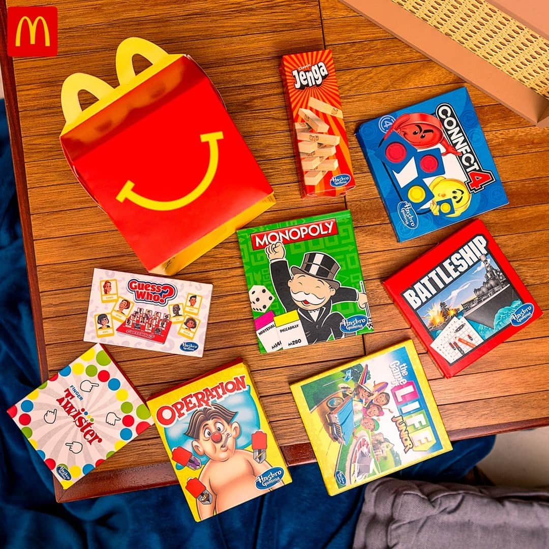 McDonald's Philippinesのインスタグラム：「Game ka na ba? Get your Hasbro Gaming favorites now with a Happy Meal! Order via McDelivery!」