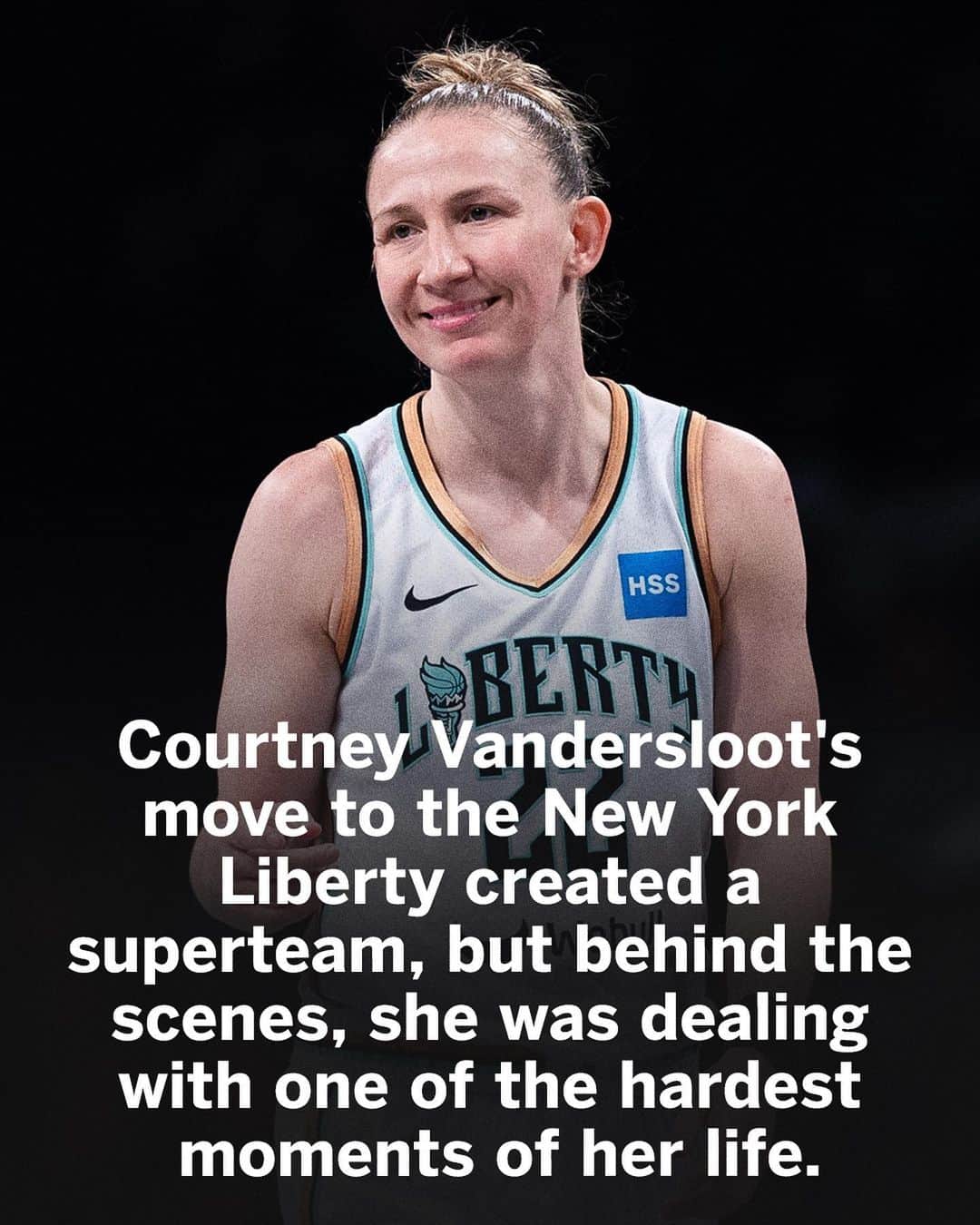 espnのインスタグラム：「Courtney Vandersloot will never call herself a super star, but her drive has the Liberty set to make a championship push.」