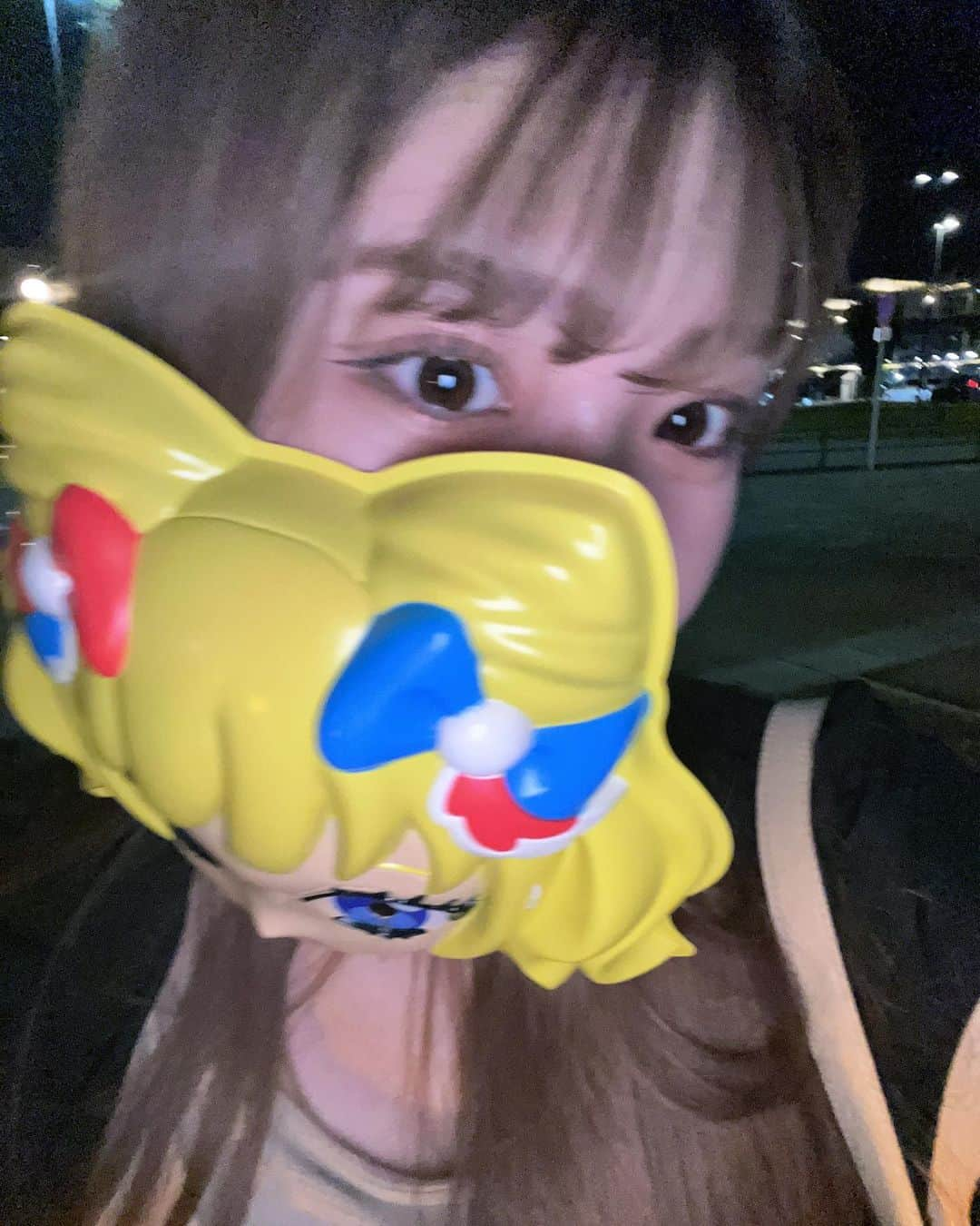 若林真帆さんのインスタグラム写真 - (若林真帆Instagram)「みれぃのお面かわーーい💛 #放生会」9月15日 19時57分 - mhopu_