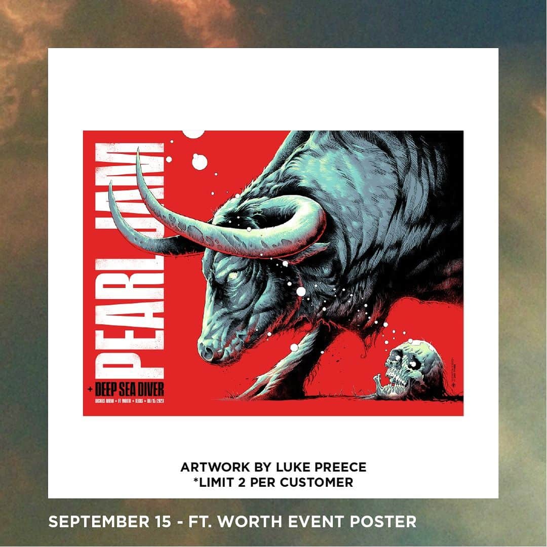のインスタグラム：「The fun continues at @dickiesarena tonight. Ft. Worth are you ready for night #2?   Artist: @lukepreeceart  The event poster and merch are all available at the merch stand, starting at noon.」