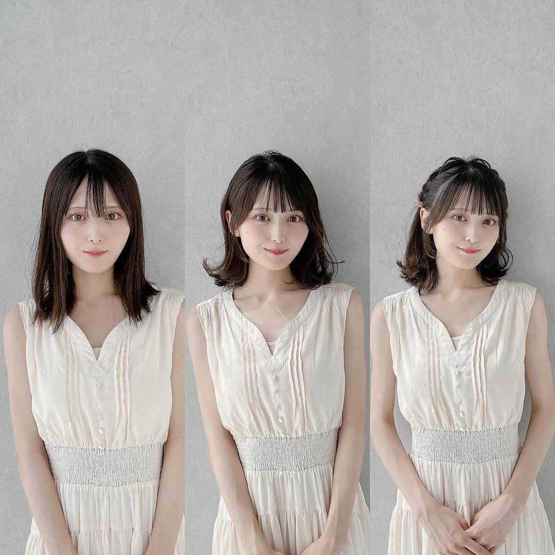 前田渉さんのインスタグラム写真 - (前田渉Instagram)「🤍   わたるマジックの劇的‼︎ Before→After→Arrange   Cut:3cmほど詰めて肩に付くくらいの長めのボブにし、ドライヤーだけでまとまる髪型に✨前髪はシースルーぱっつんにし、顔周りも可愛く整えました✂︎ Styling:乾かすだけでスッとまとまるヘアに🫧cache cache oilを少〜し付けたら出来上がり💫 Arrange:トップから両サイドに編み込んでいき、可愛いクリップで留めたら出来上がり🌼     このくらいの長さのボブ、とーっても人気です✨✨ 内巻きでも外ハネでも可愛いし、ふわふわ巻いても とっても可愛いです😊  可愛くなりたい方、髪型でなかなか満足出来ない方、ぜひわたるマジックにお任せください💪🏻     この作品の完成形ははこちらに💁 @cachetaro    🤍 model:まりんちゃん @seno_marin__  #わたるマジック #編み込み #cachecacheomotesando #BeforeAfterArrange #hairstyle #hairarrange #larme #beforeandafter #jk #似合わせカット #おくれ毛 #美少女 #ヘアアレンジ #小顔カット #ボブヘアアレンジ #簡単アレンジ #シースルーぱっつん #シースルーバング #サイドバング #わたアレンジ #アイドル #ロブ #顔周りカット #簡単ヘアアレンジ #ボブアレンジ #ラルム #黒髪 #セルフヘアアレンジ #セルフアレンジ #内巻きボブ」9月15日 20時41分 - wataru_magic