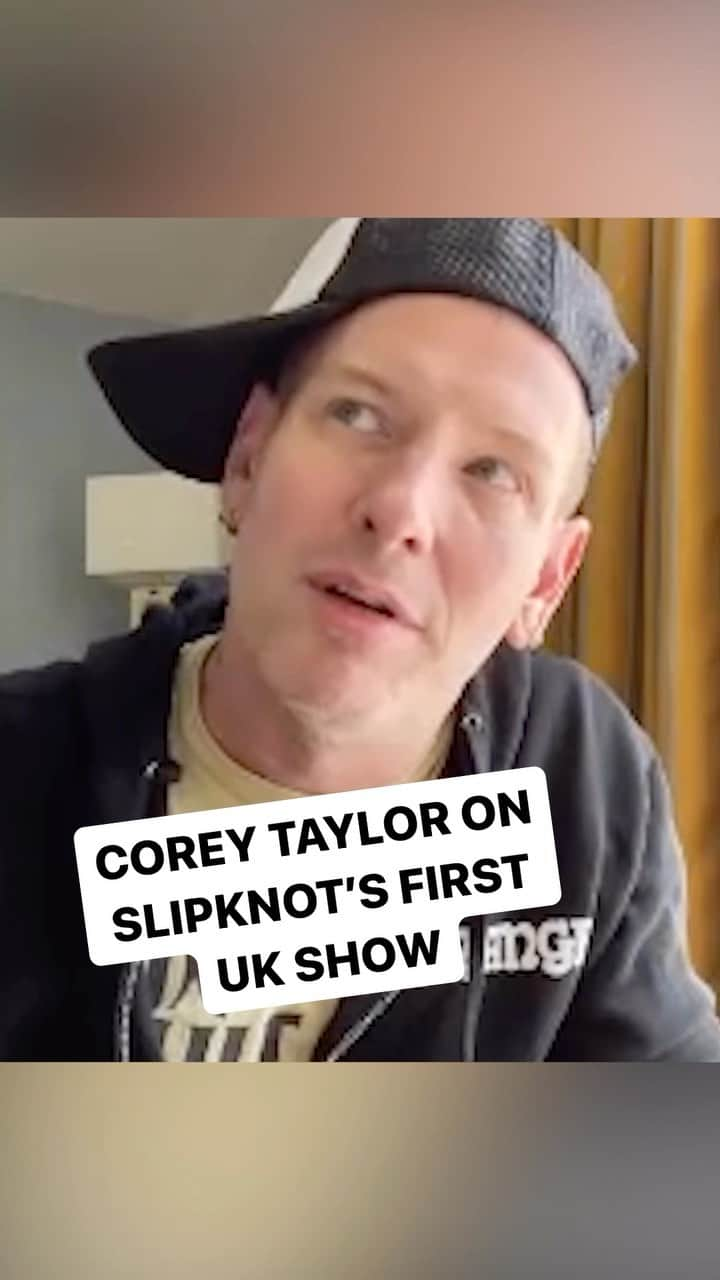 Rock Soundのインスタグラム：「Corey Taylor looks back on Slipknot’s first ever UK show. Watch more video from the interview on our YouTube channel and get your Corey magazine at SHOP.ROCKSOUND.TV, link in bio   #coreytaylor #slipknot #metal #numetal」