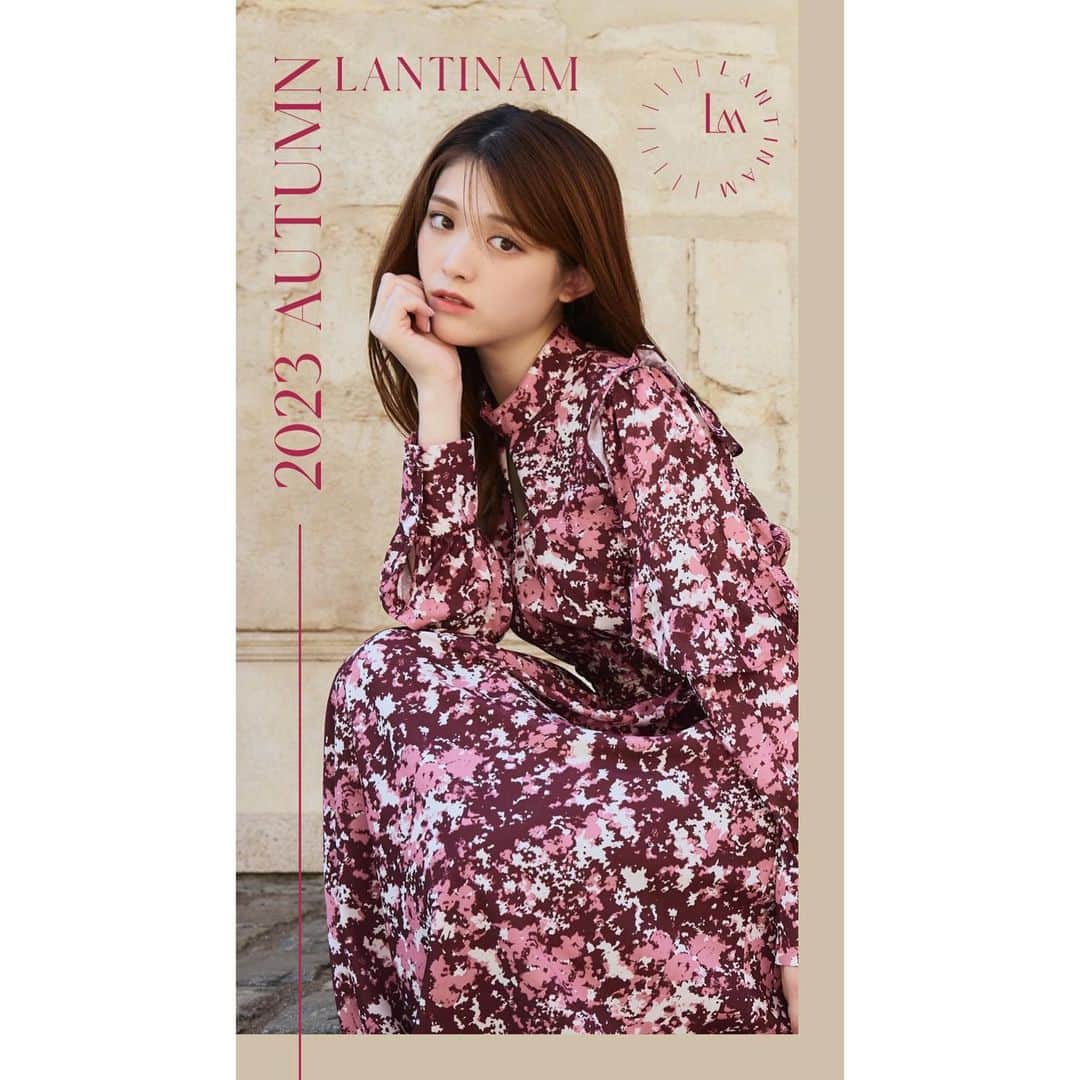 のインスタグラム：「🍎  新作販売開始しました！ ノベルティもあります♡  2枚目からは 4way レースベロアワンピース 4通りの着回しが出来るLantinamおすすめワンピ  5枚目からは キャンディーニットカーディガン 色も形もかわいいカーディガンできました！男性にも人気そうです😳  そして、 大人気だったトートバッグ再入荷しました🫡」