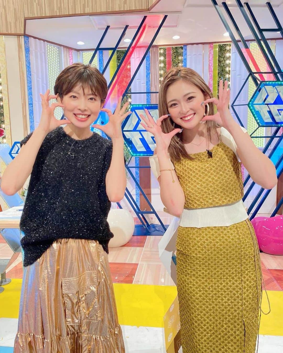 林マオのインスタグラム：「明日の昼11時55分から ネタバレMTG🍋🍋🍋  ひっさびさの ゆうちゃみさん〜😙🧡  ますます綺麗になって、 キラキラしてました😆🧡  明日も見てくださいね〜🥺🥺  #読売テレビ#ネタバレMTG#ゆうちゃみ#ギャル#かっこいい#かわいい」