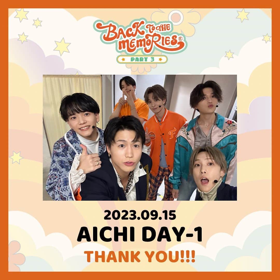 FANTASTICS from EXILE TRIBEのインスタグラム：「. BACK TO THE MEMORIES PART3  AICHI DAY-1🎪  #FANTASTICS #FANTASTIC6  #BTTM」
