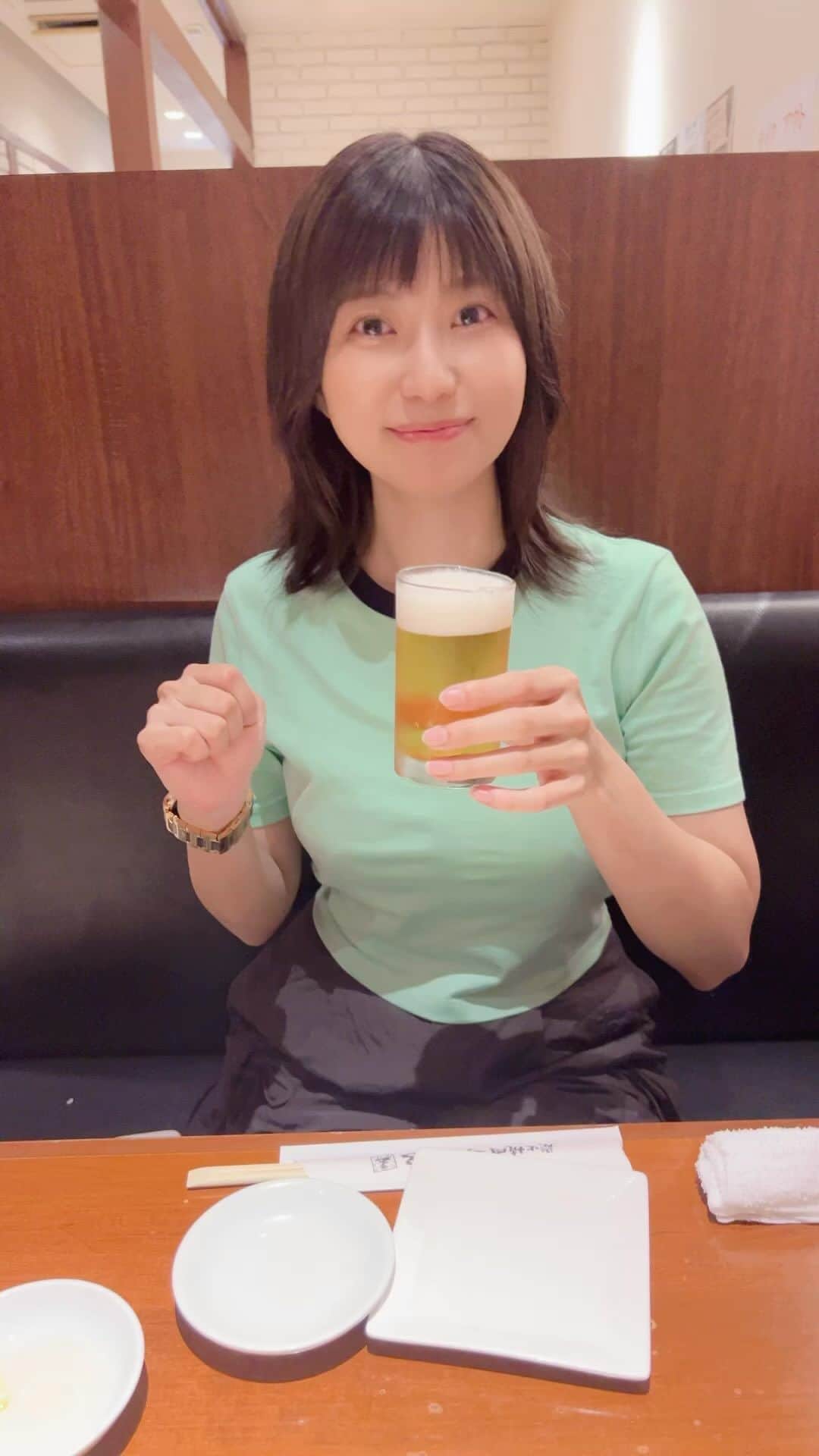 天野麻菜のインスタグラム：「ビール女子。3601」