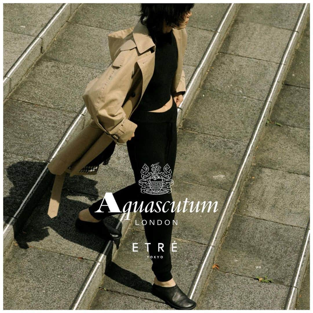 ETRÉ TOKYOさんのインスタグラム写真 - (ETRÉ TOKYOInstagram)「. Aquascutum × ETRÉ TOKYOコラボアイテム発売決定！  今回のコラボレーションでは、Aquascutum定番の付属品や技術·トラディショナルな仕様はそのままに、ボリュームスリーブやバックデザインなど、ETRÉ TOKYO らしいギミックを効かせた特別な１着に仕上げました。  -Aquascutum- 1850年代に誕生し、今もなお幅広い世代に愛され続けているブランド。 そのアイコン的存在である "TRENCH COAT" は 徹底的にこだわった実用性と、欠点のないスタイルによりイギリスファッション界になくてはならない存在となりました。  #etretokyo #etre #etretokyostore #newarrival #2023etreaw #エトレトウキョウ #エトレ #aquascutum #アクアスキュータム #トレンチコート #ショートトレンチコート」9月15日 22時44分 - etretokyo