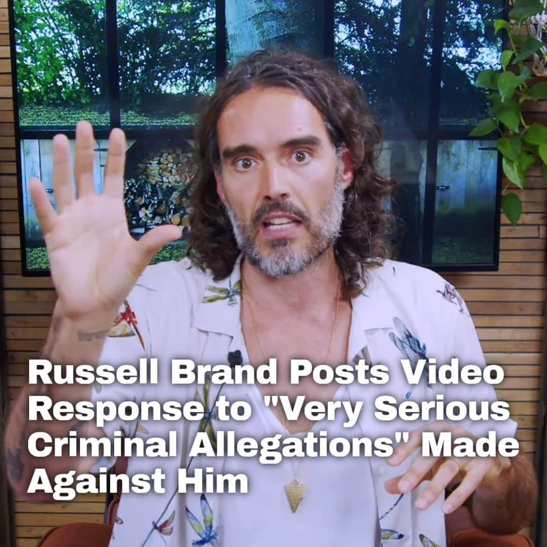 Just Jaredさんのインスタグラム写真 - (Just JaredInstagram)「Russell Brand is speaking out in a video message after he received letters from two media companies that contained "very serious criminal allegations" against him. Tap the LINK IN BIO for everything he revealed in the video. #RussellBrand Photo: YouTube」9月16日 9時21分 - justjared