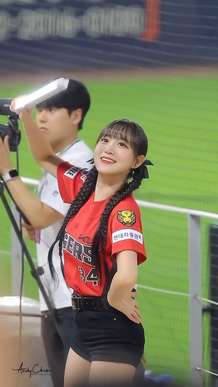 アンディ・チェンのインスタグラム：「2023.09.15 변하율 Byun Ha-Yul  KIA 타이거즈 광주 기아 챔피언스 필드」
