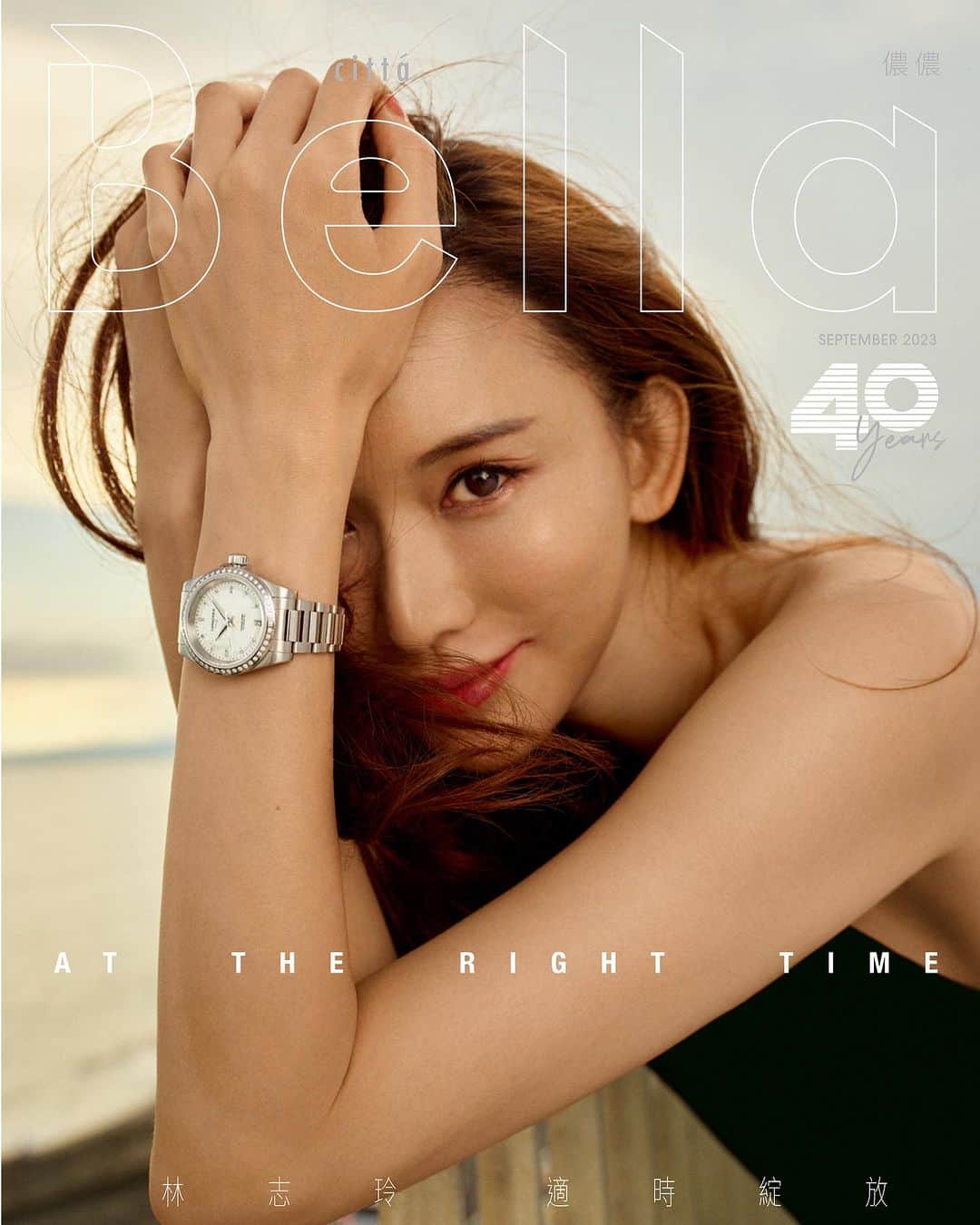 リン・チーリン（ファンアカウント）のインスタグラム：「Good morning ! Have a great weekend 🥰 用美好而清澈的雙眼看世界！ 世界就會有所不同🌞」