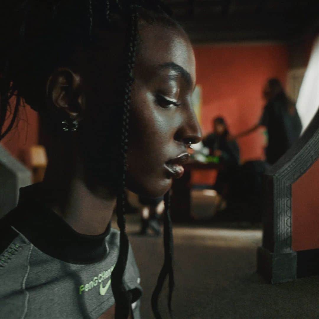 のインスタグラム：「Welcome to the world of @nike x @fengchenwang - crafted for intergenerational appeal and endless uses - everyone here is united by a shared love of holistic wellness and beautifully technical construction. Coming soon. Link in @nike's bio for more.」