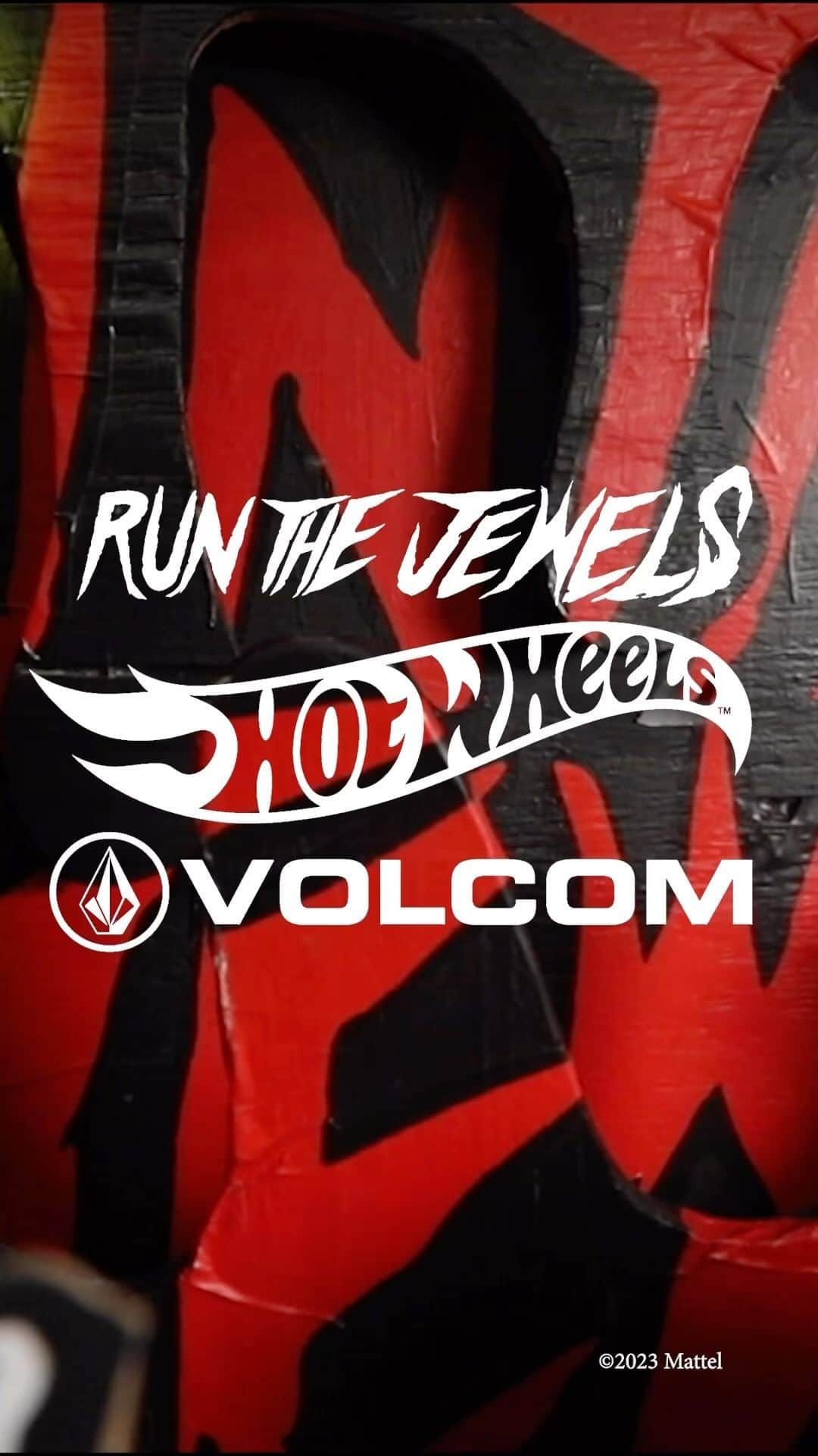 のインスタグラム：「Do you hear that? 🎶 Something is coming…. @hotwheelsofficial x @runthejewels x @volcom 9.22.23」