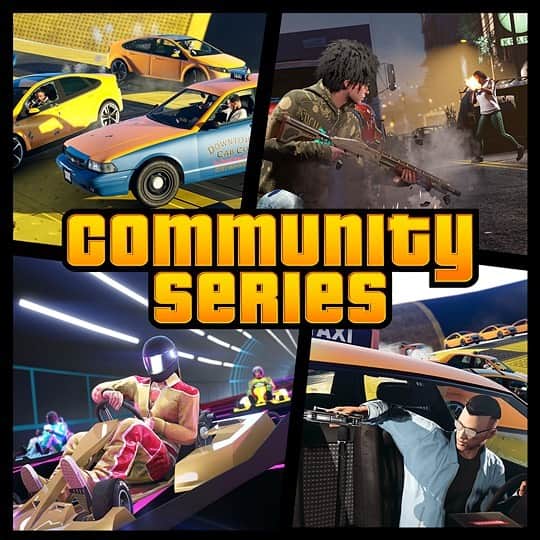 ロックスター・ゲームズのインスタグラム：「We’ve upped the stakes with 4X GTA$ and RP on the Community Series this week, which showcases some of our favorite player creations featured over the past year.  Fight back waves of the undead atop The Diamond Casino & Resort, snipe foes across a post-apocalyptic vision of Los Santos, and more. For details and links to bookmark these Jobs, head to the Rockstar Newswire via the link in our bio.」