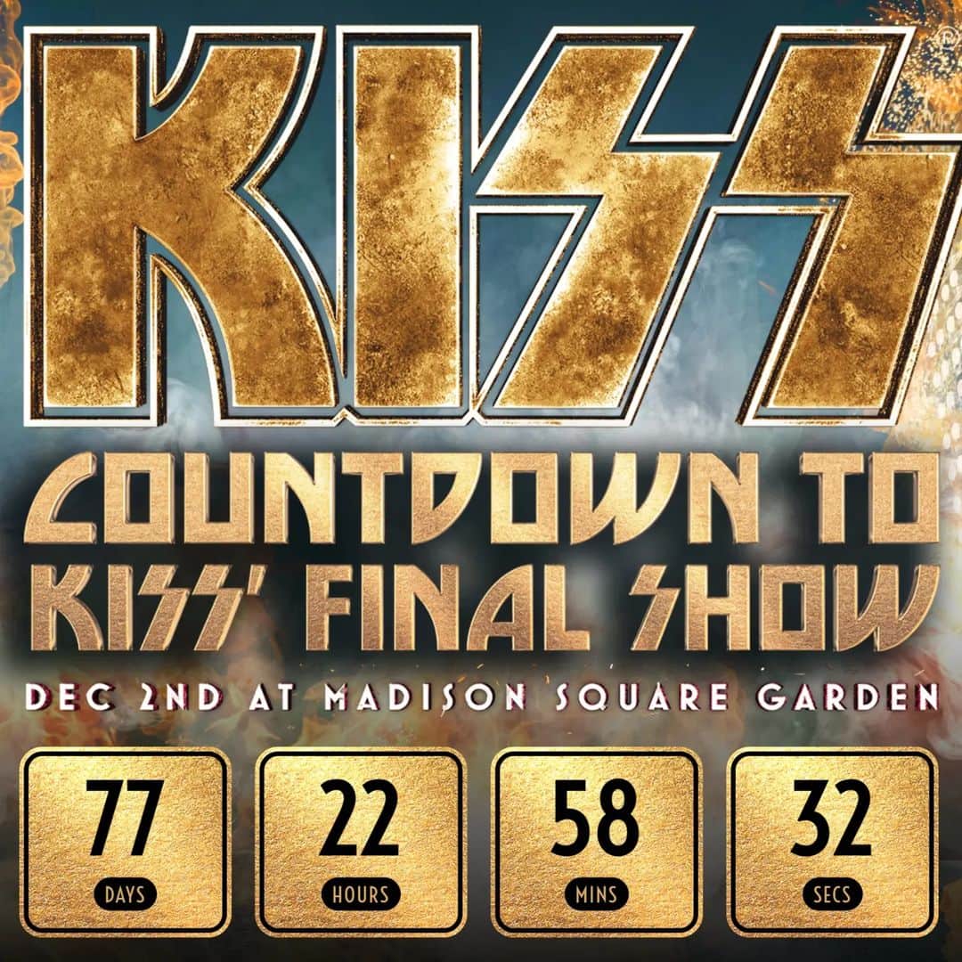 KISSのインスタグラム：「Visit KISSOnline.com to follow the countdown to our FINAL show & view the remaining #EndOfTheRoadTour dates. @livenation  Where will we see you for the FINAL time?」