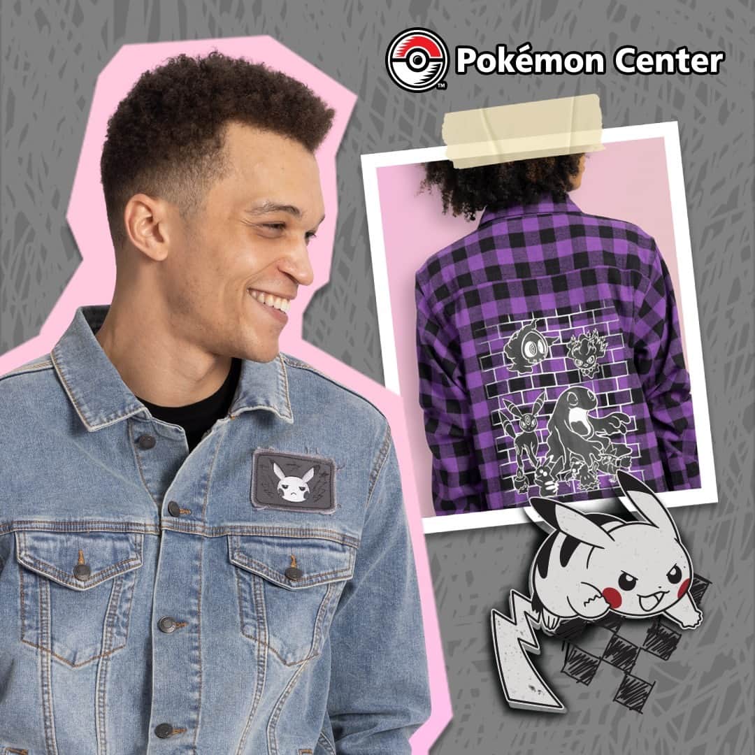 Pokémonさんのインスタグラム写真 - (PokémonInstagram)「Take a walk on the wild side or lean into the spooky season with new apparel from Pokémon Center!  Marvelous Misfits is a collection of denim jackets, flannel, and knits with detailed patches, stitching, and more. 🌙  Check out the collection at link in bio!」9月16日 2時20分 - pokemon