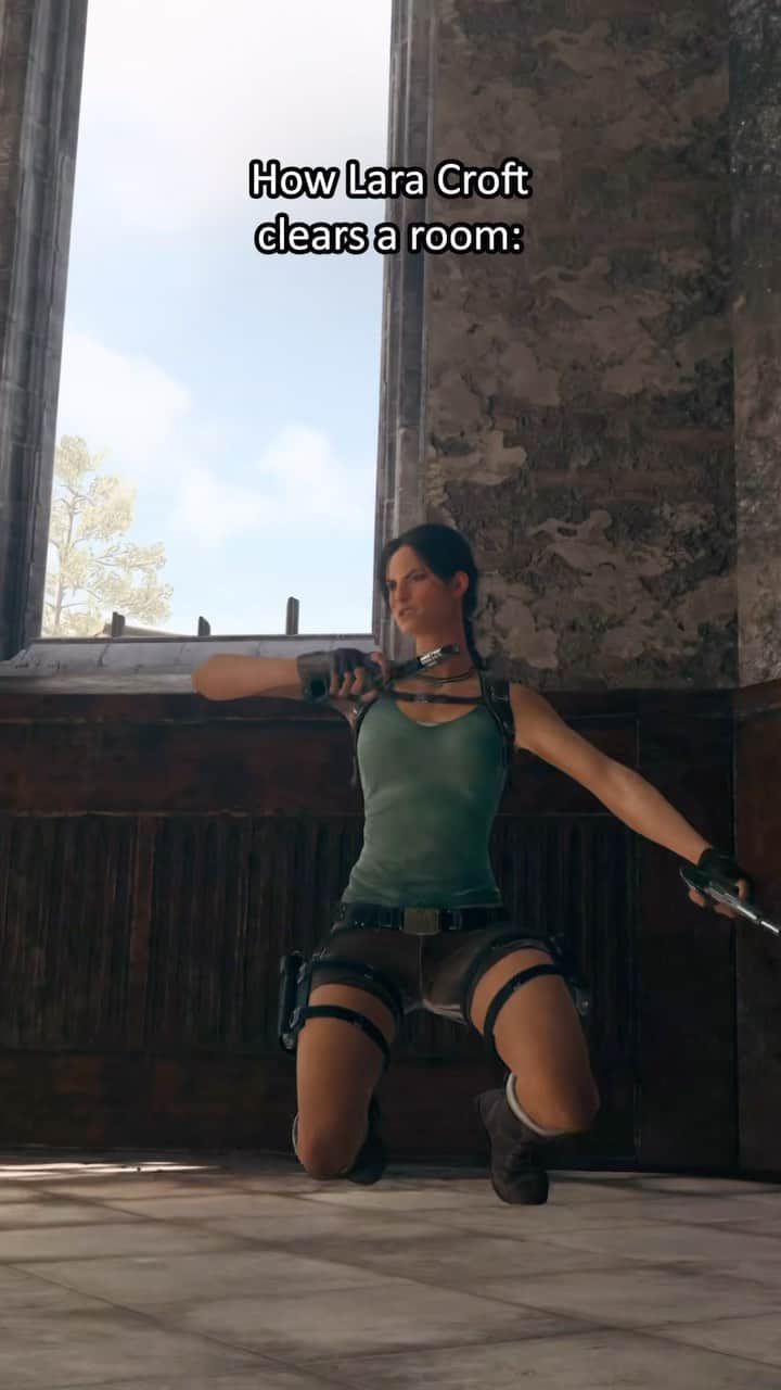 Call of Dutyのインスタグラム：「Copy: The average Operator vs the legendary Tomb Raider Lara Croft 🗺️」
