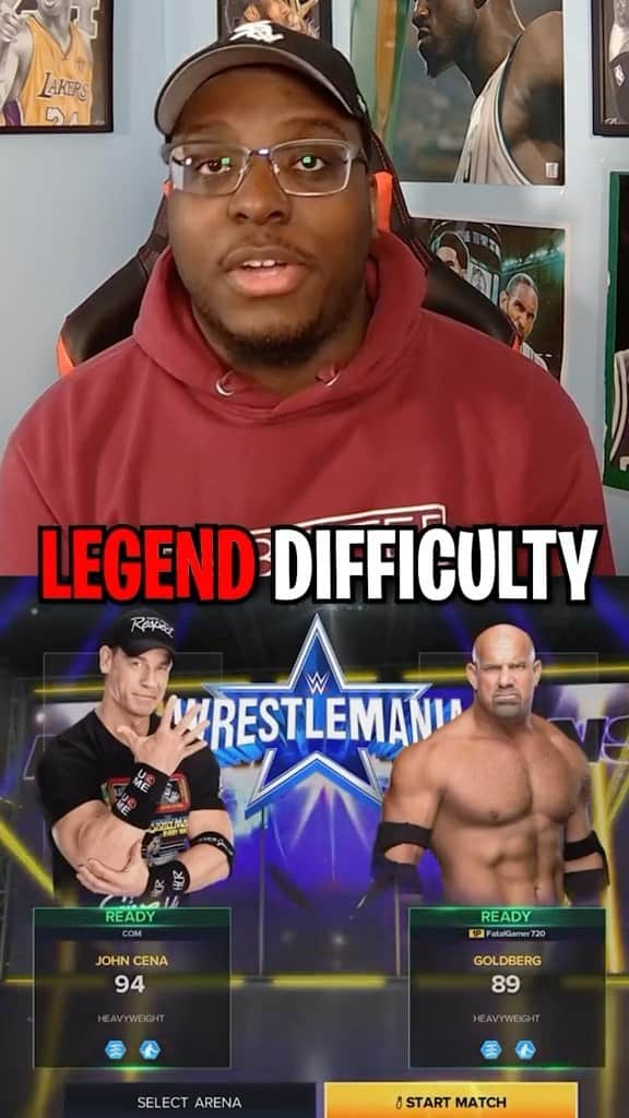 2Kのインスタグラム：「Legend has it, he’s still trying to pin Cena 😬  (via real_bsmooth I TT)」