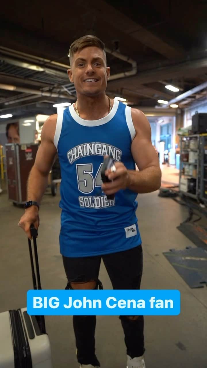 WWEのインスタグラム：「Clearly @graysonwallerwwe is ready to host the GOAT @johncena on the #GWEffect TONIGHT on #SmackDown 🎧👌」