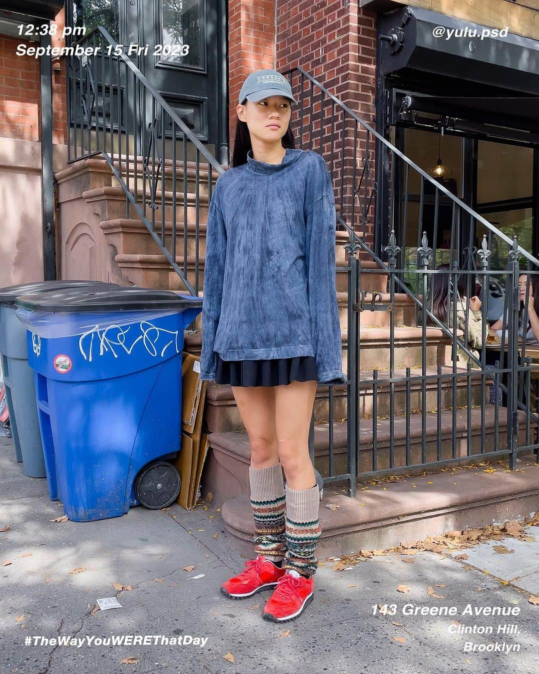 筒井心一のインスタグラム：「Yulu on 143 #GreeneAvenue at 12:38 pm, September 15 Friday 2023, #ClintonHill #Brooklyn #NewYork  #OutfitOfTheDay = #TheWayYouWEREThatDay  #TWYWTD #ShinichiTsutsui」