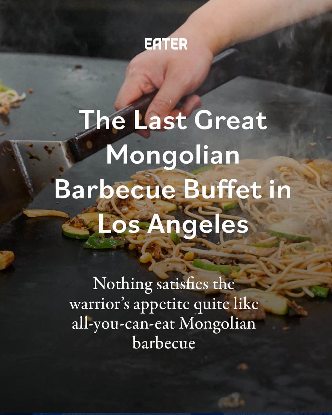 Eater LAのインスタグラム：「In an inflationary world, there are few things more comforting than all-you-can-eat dining at a modest price. Growing up, the salad bar of Sizzler was our family’s go-to for nonstop appetizers of spaghetti and marinara or crunchy tacos with a side of limp iceberg lettuce. It wasn’t until earlier this year that some dining enthusiast friends introduced a novel concept (at least to me): all-you-can-eat Mongolian barbecue at Big Wok in Manhattan Beach.   Familiar with the mall food court variant, the bonanza felt like a cheat code with endless bowls of custom stir-fry plates of thick wheat noodles, sliced zucchini, crunchy bean sprouts, and sliced beef doused with spicy, garlicky sauce. Big Wok might be one of the last remaining Mongolian barbecue buffets in Southern California, and proof that delicious, fulfilling lunches are still attainable for under $20 in LA.  Read about the last great Mongolian barbecue buffet in Los Angeles by clicking on the link in bio. Written by Eater LA lead editor Matthew Kang (@mattatouille).   📸: @mattatouille」