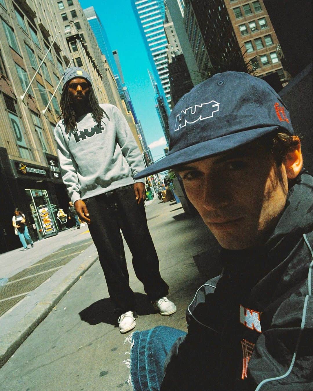 エフティーシーのインスタグラム：「FTC NYC X @hufworldwide Collection Available Online and In-Store Now • 216 Avenue A, NY 🏙️ Photo by @la_melancolia #ftc #ftcskateboarding #forthecity #ftcsanfrancisco #ftcjp #ftctokyo #ftcnagoya #ftcosaka #ftcnewyork」