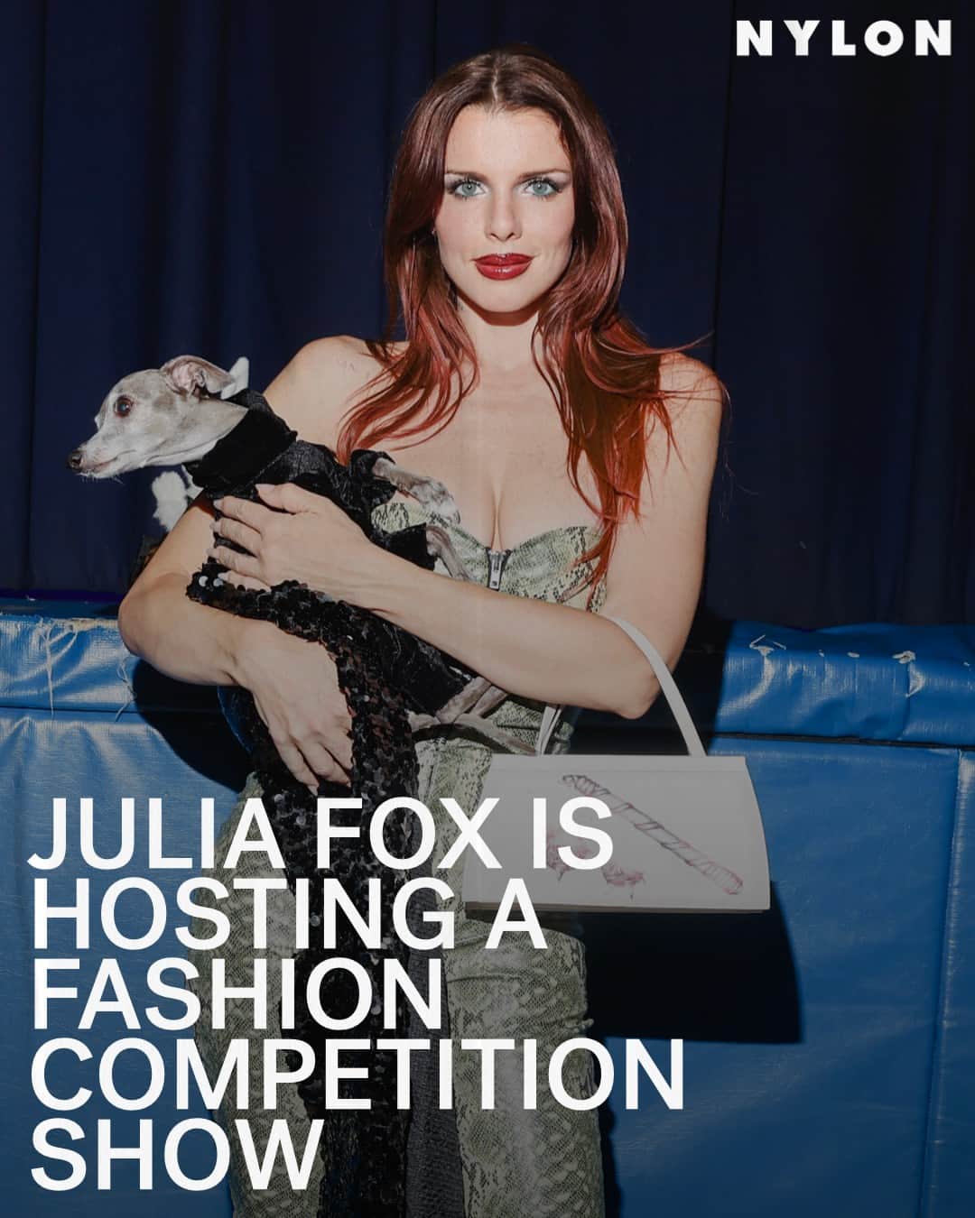 Nylon Magazineのインスタグラム：「Just when you thought fashion week was over, think again babes. We know #JuliaFox to wear many hats: actress, podcast host, and author. But now, the multi-hyphenate is ready to add reality television host to her resume. A true gift from the fashion gods! Check out her official announcement at the link in bio — plus, find out how you can apply to be a contestant.」