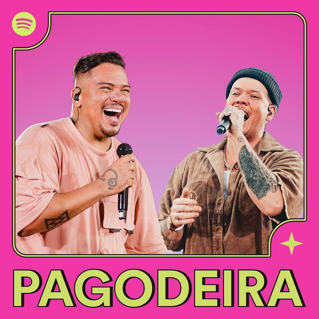 Sorriso Marotoのインスタグラム：「Valeu pelo suporte  @spotifybrasil! 💚  Somos capa da Pagodeira logo no lançamento!😎  A música ‘ELA’ ao lado do @ferrugem veio com tudo pra deixar corações pagodeiros ainda mais sofridos, bora tacar muito play nessa estreia.   O link da playlist tá nos Stories! ✌🏽🎶」