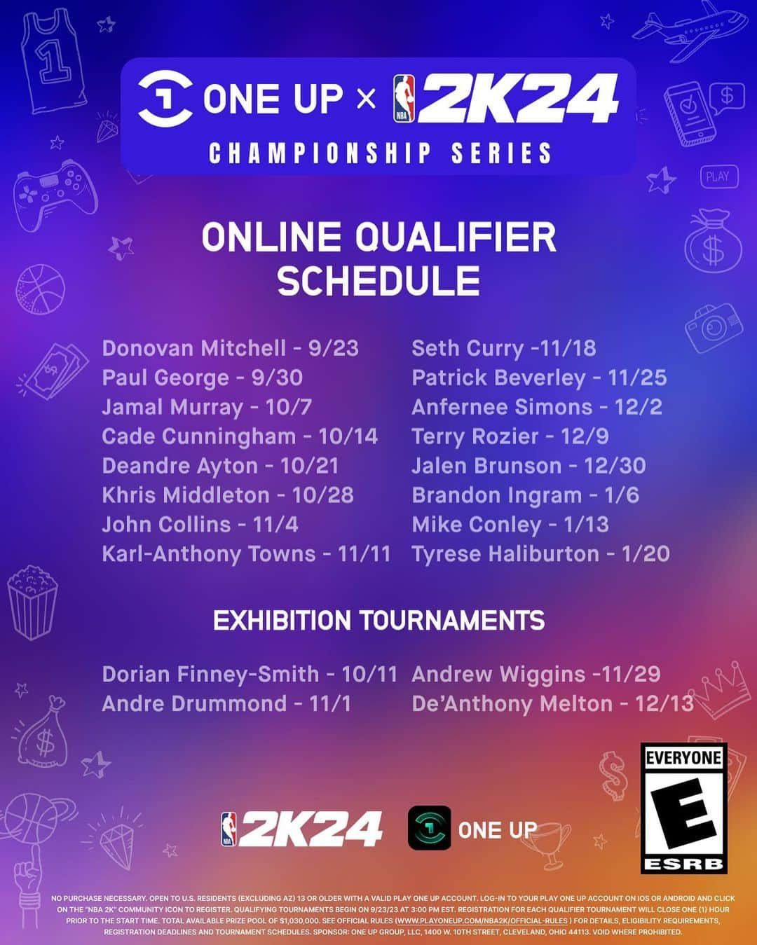 ポール・ジョージさんのインスタグラム写真 - (ポール・ジョージInstagram)「Free to enter! Follow @playoneup @nba2k @ronnie2k to learn more!   #OneUpPartner」9月16日 7時31分 - ygtrece